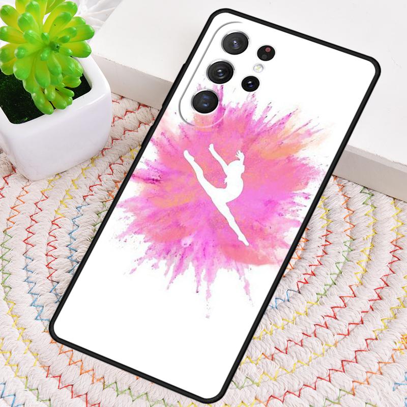 Gymnast Silhouette Silicone Phone Case For Samsung Galaxy Note 10 Pro S26 S25 S24 S23 S22 S21 Plus S25Ultra Capa Cover