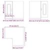 VidaXL Armoire murale d'angle de cuisine Kalmar chêne sonoma 853620