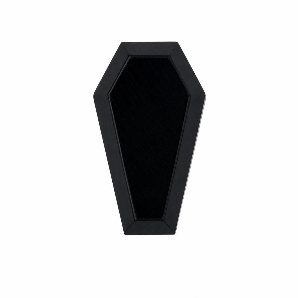 Black Onyx Coffin Cut Gemstone, Loose Black Onyx Stone, Coffin Shape Faceted Gemstone, Jewelry Making Supply