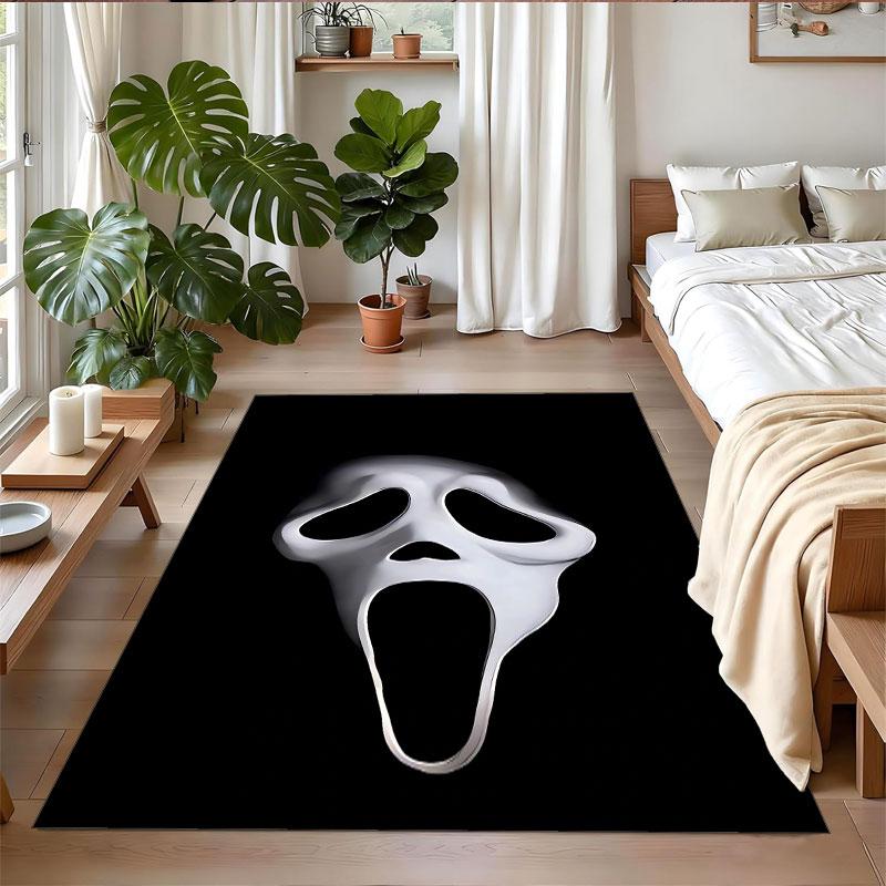 Crystal Velvet Rug Soft Non Slip Indoor Floor Mat Home DecorScream Ghostface