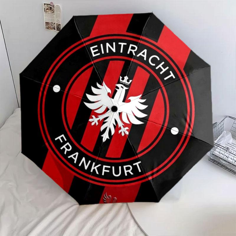 1 PC Automatic Folding Umbrella - Eintracht Frankfurt Custom Name Pattern, Portable & Foldable Design with 8 Ribs, Christmas Birthday Gifts