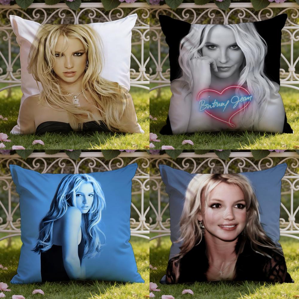 B-Britney J-Jean Cushion Cover Home & Car Dual-Scene Pillow Cover: Reversible for Premium Comfort