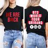 BTS World Tour 2026 T-shirt, Bangtan Boys Comeback 2026 T-shirt, K-pop Concert Merch Symbol Print, ARMY Fan Gift, Vintage Black BTS T-shirt