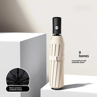 24 - Bone Umbrella, Anti - UV Sunscreen for Men's Business & Women's Use Wind - Resistant & Anti - UV UPF50+ for Travel Amagi