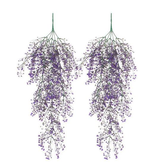 Flori artificiale suspendate pentru exterior, rezistente la UV, viță de vie falsă cu flori rezistente la intemperii