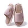 Japanese linen slippers female silent indoor couple home soft bottom non-slip breathable four-season slippers home men