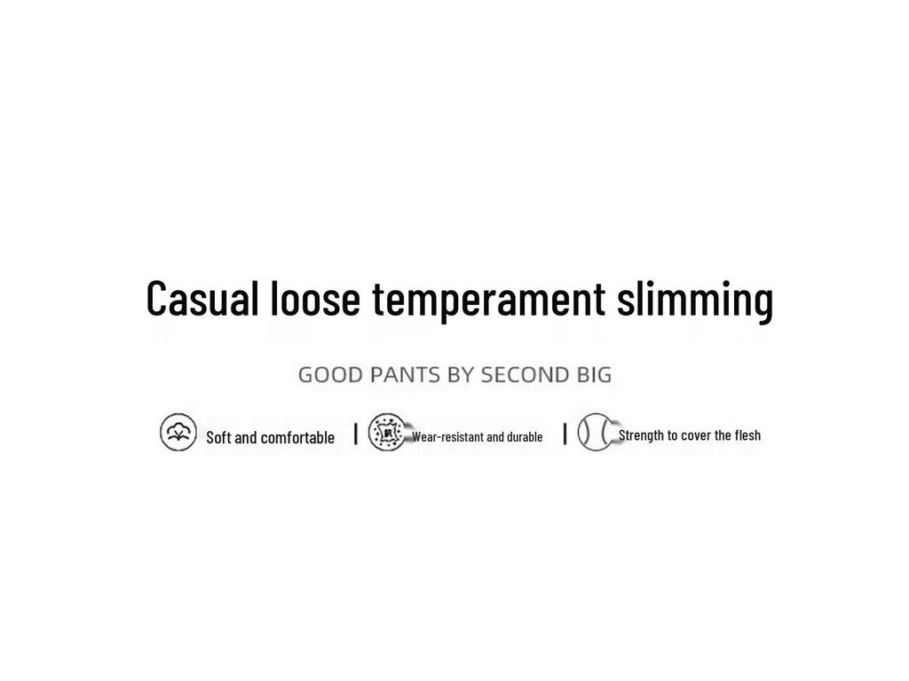 150cm High-Waisted Black & White Striped Wide-Leg Petite Women's Pants for Autumn/Winter