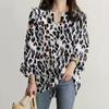 Women's 2023 Cross-border Long Sleeve Print Drawstring Casual Holiday Top