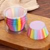 200pcs Rainbow Cupcake Liners Colorful Muffin Cups Paper Liners For Baking Muffin, Baking Cups With Food Grade Greaseproof Paper