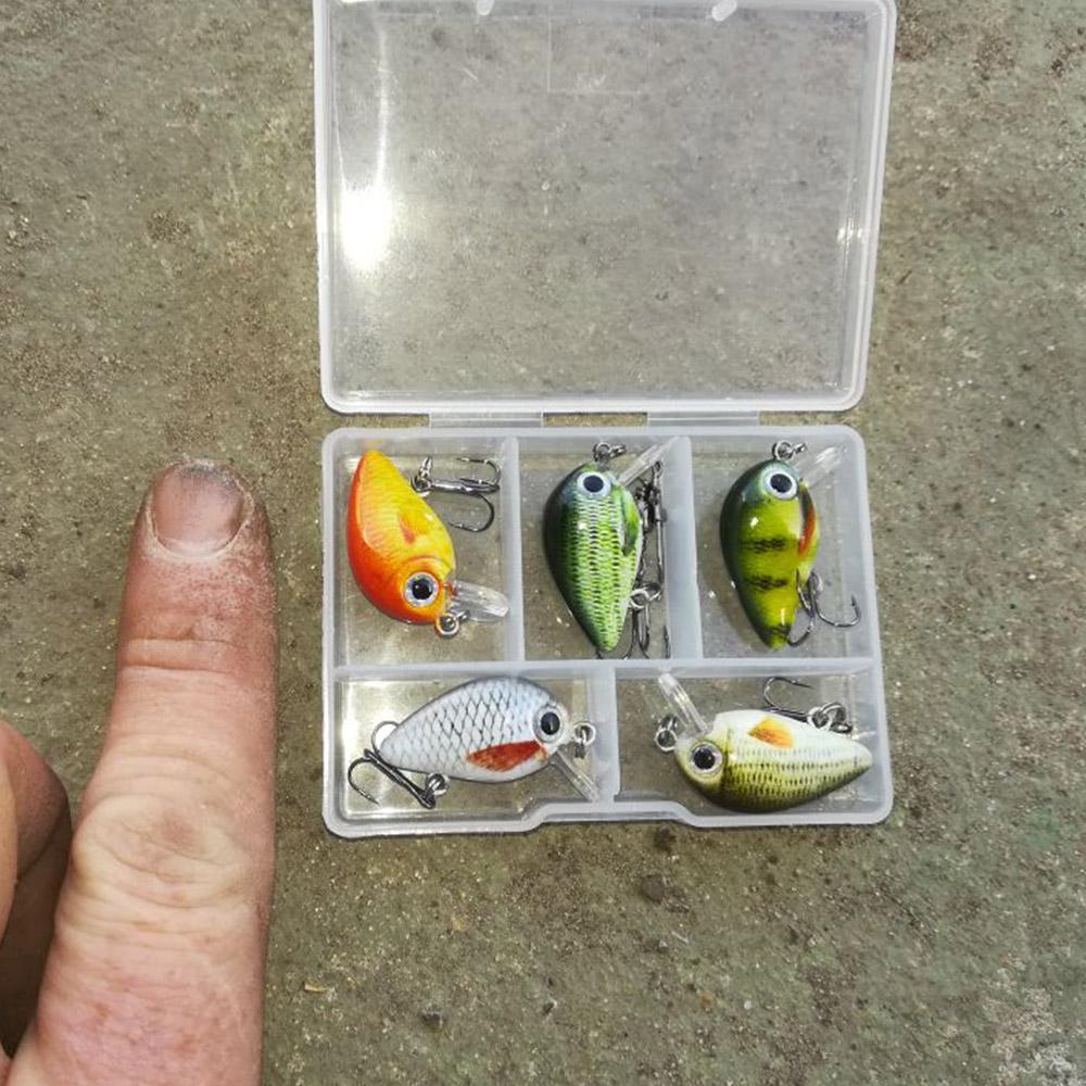 Mini Crankbaits Fishing Lures 1.8g 3cm 5pcs Cranks Wobblers Sets of Lures Hard Floating Kit Artificial Fishing Bait Pike