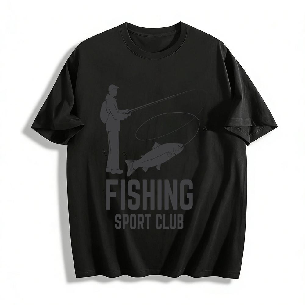 

Professional Lure Fishing Sport Club Themed Outdoor Angling T-Shirt Pure cotton T-shirt XXS