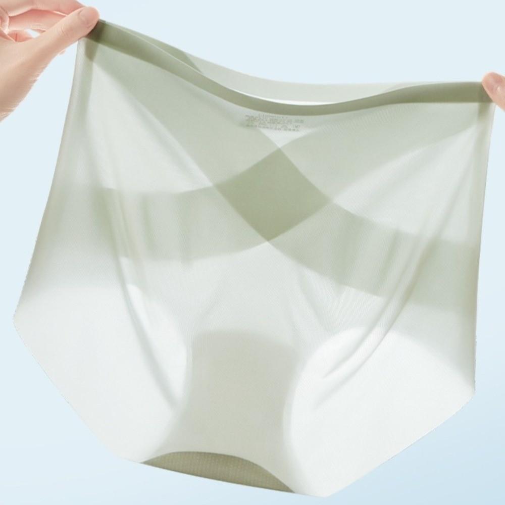 Shapewear Thin Ice Silk Panties High Waist Briefs Butt Lifter Underpants  Lady