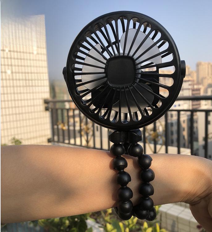 Versatile Portable Mini Fan: Hangable, Standable, or Wrappable - Ideal for Dorms and Outdoor Use