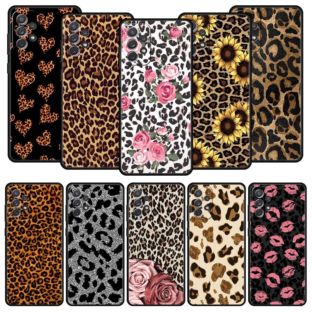 Etui na telefon z wzorem tygrysa, pantery i kwiatów dla Samsung A13 A51 A71 A41 A31 A21S A11 A01 A03S A12 A32 A52 A22 A23 A33 A53 A73 5G