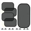 1/2/5Pcs Suction Cup Car Sunshade Cover Car Sunshade Windshield Visor Reflector Protector Car Interior Replacement Parts
