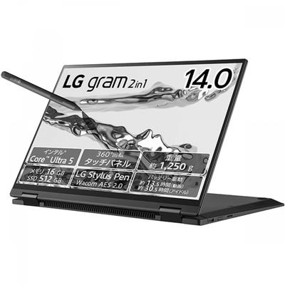 Lg Electronics 2 v 1 Notebook Lg Gram 2v1 14 Core Ultra 5 125h Paměť 16gb Ssd 512gb wIndows 11 Home Obsidiánově černá 14t90s Ma55j