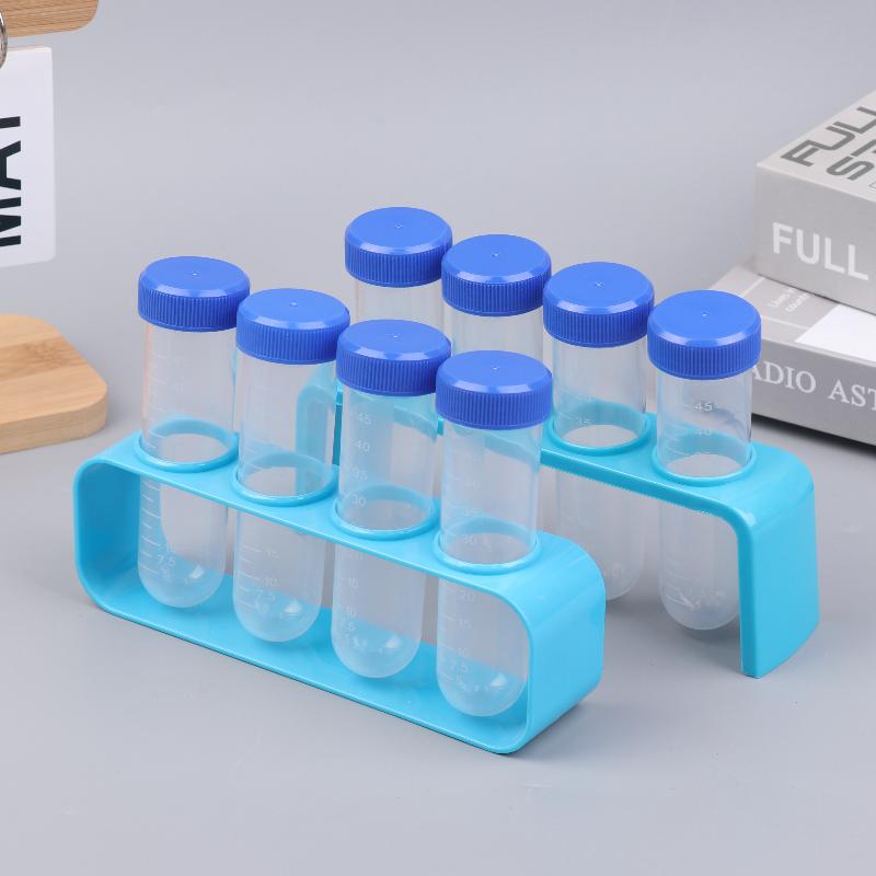 4Pcs Clear 50Ml Centrifuge Tubes With Test Tubes Stands Science Kit For School Science Experiment Educational Suppiles