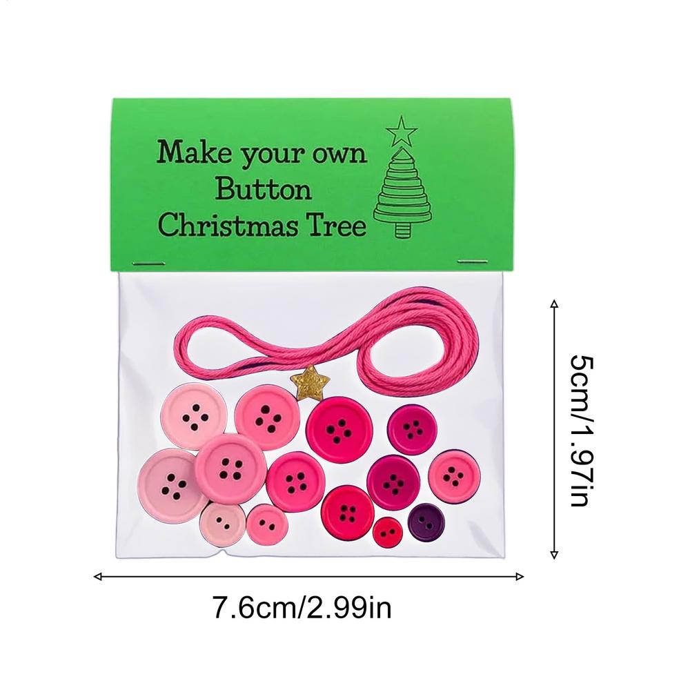 Button Christmas Tree Ornament Kits Handmade Button Snowman Craft Kit Christmas Tree Ornament for Parties Windowsills Garden