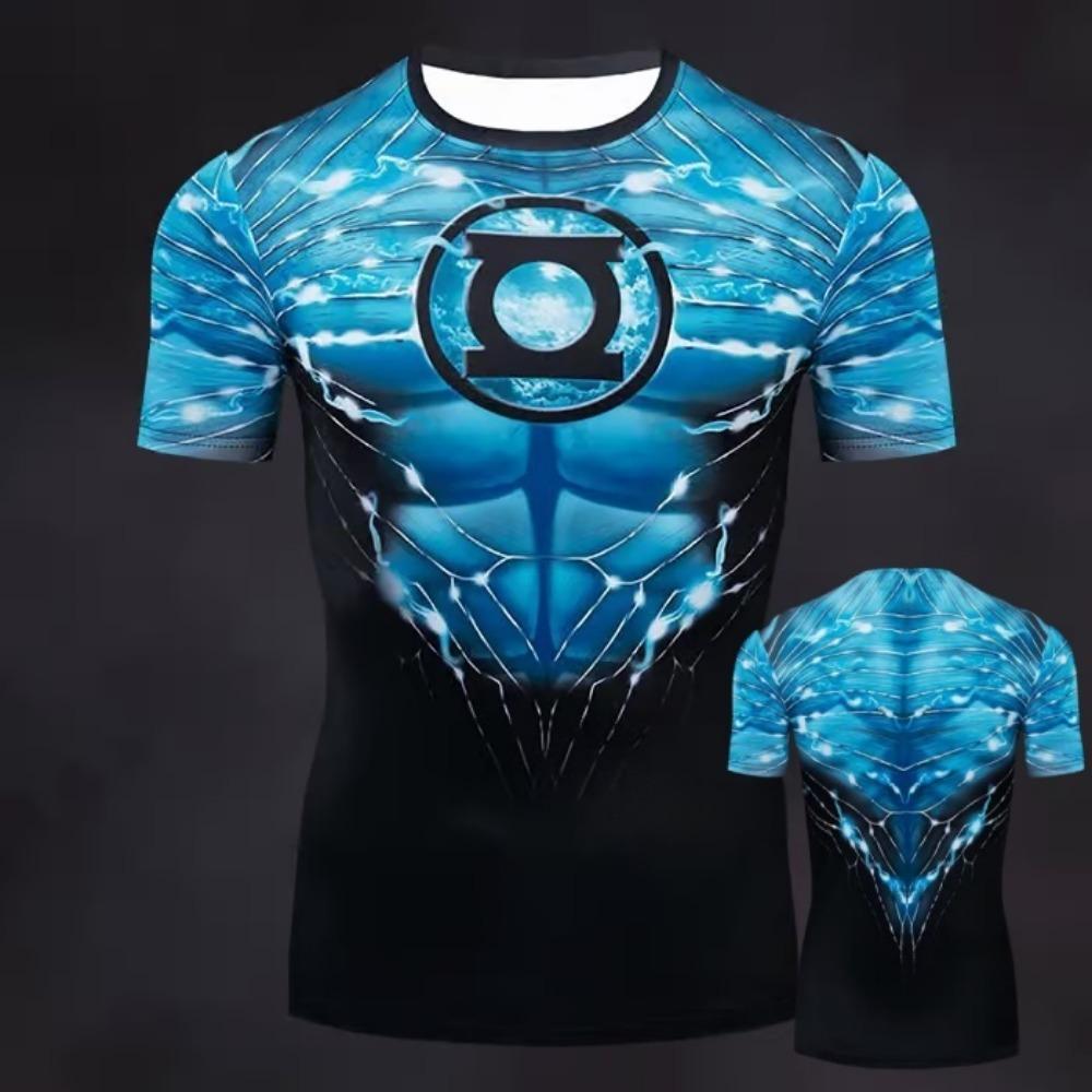 Summer Fake Muscles T-shirt Men's T-shirt Short Sleeve O-neck Casual Tshirts Clothes Women Fashion Clothing Daily Tees Top