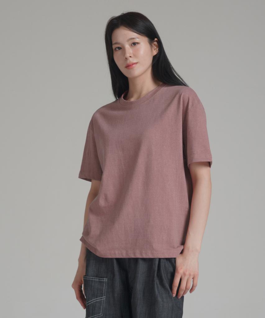 Noming [2Pack] Loose Fit Crop Pigment Short Sleeve (4 Colors)