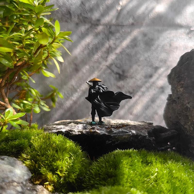 Schwertkämpfer Statue Auto Armaturenbrett Dekoration Chinesischer Stil Retro Schwertkämpfer Miniatur Figur Statue Büro Zuhause Schreibtisch Ornamente