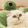 Soft Cat Bed Deep Sleeping Bed Dog Cat Winter House Frog Shape Enclosed Pet Tent for Kitten Puppy Sleeping Supplies