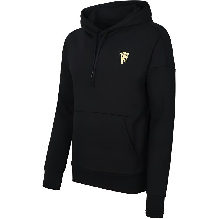 adidas Manchester United MUFC SSP Těžká mikina Bavlna Sportovní pohodlí Pánské mikiny Černá CW7655
