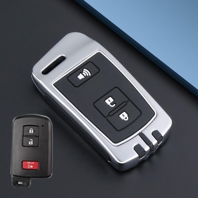 Metal Snap Key Cover for Toyota Camry, Land Cruiser (12-15), and Highlander