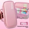 Lock Pencil Case Portable Password  Boy Canvas Pencil Bag Large Capacity Pencil Cases Student Stationery Bag Pen Case Gifts