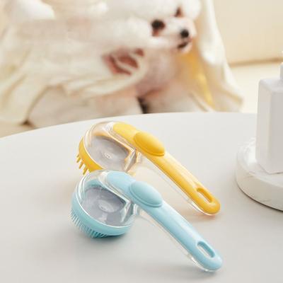 Kitten Brush Pet Bath Brush Pet Supplies Long Handle Shampoo Brush Cleaning Brushes Pet Hair Removal Brushes for Pet