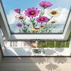 Painted Flowers Balcony Glass Window Home Beautification Decorative Window Sticker