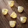1 Pc Chinese Ceramic Tea Cup Handmade Flower and Bird Pattern Teacup Porcelain Tea Bowl Travel Master Cup Household Teaware