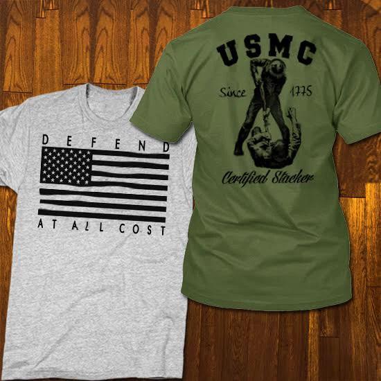 Graphic t-shirt Recon Infantry Military Combat Veteran new cotton Tee S