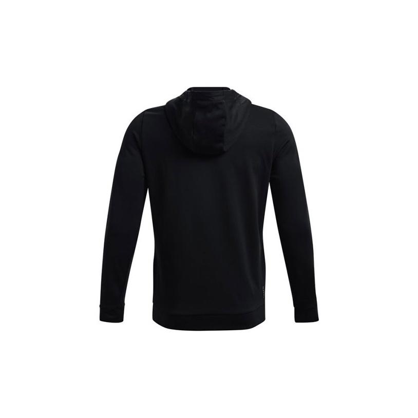 Under Armour Rush Series All Purpose Logo Print Sports Hooded Jacket Men Jackets Black 1367770-001