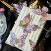 Zaomao 3D Gold Foil Sticker Pack: Butterfly and Flowers Series Decorative Stickers for Journals