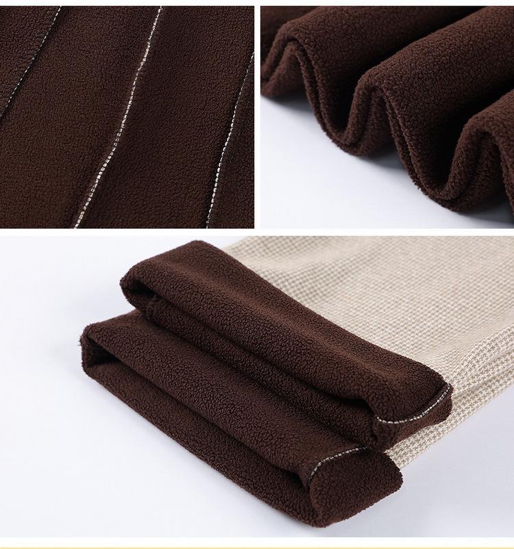 Damen Winter Wollhose mit weitem Bein: Verdickt, Plus Samt, für mittlere und ältere Menschen