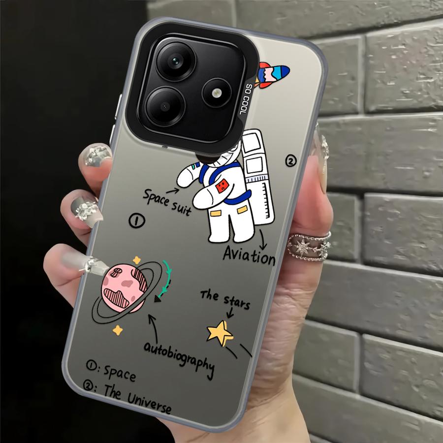 Cartoon Astronaut Back Phone Cover Case for Xiaomi Mi 11 Lite 13T 12T Pro