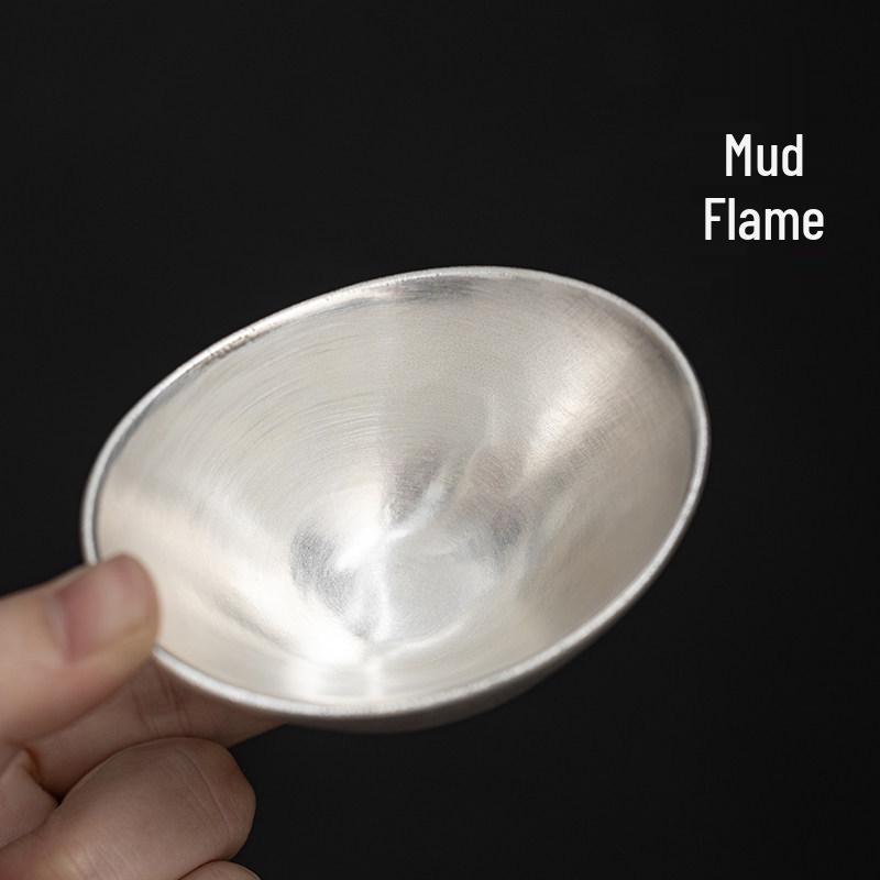 Sterling Silver Kung Fu Tea Tasting Cup with Gift Box