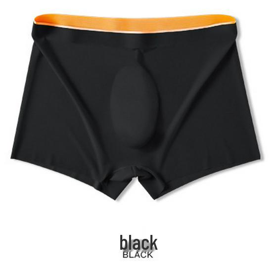 Ultra-dünne Herren Ice Silk Nahtlose Boxer-Slips - Einteilig, Große Größen, Einfarbig