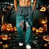 Men's Loose Fit Joggers with Pockets Halloween Printed Sweatpants for Casual Workout