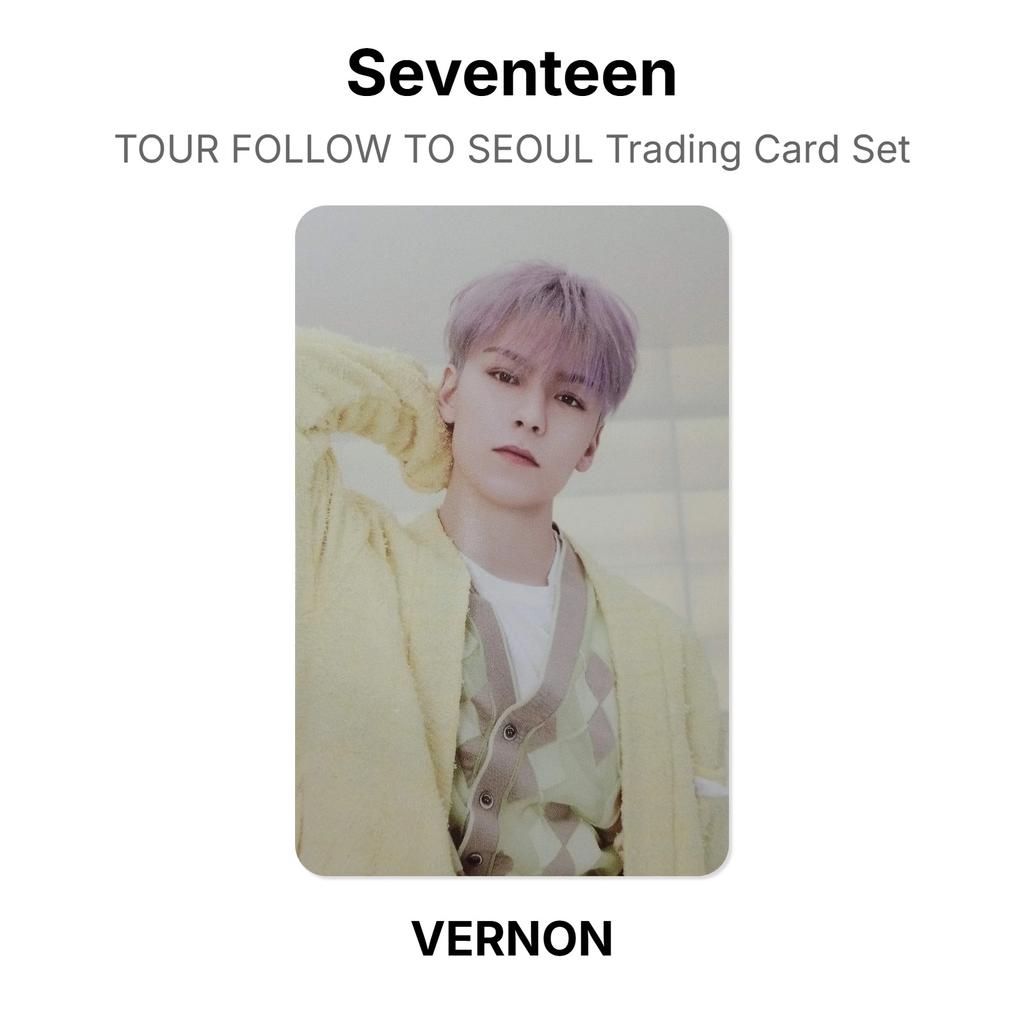 Seventeen TOUR FOLLOW TO SEOUL Trading Card Set Official Photocard