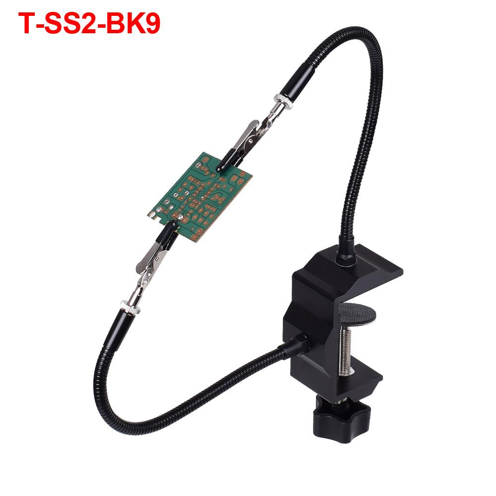 NEWACALOX Table Clamp Soldering Helping Hand Welding PCB Holder Third Hand Tool Soldering Station for SMD Welding Repair Tool