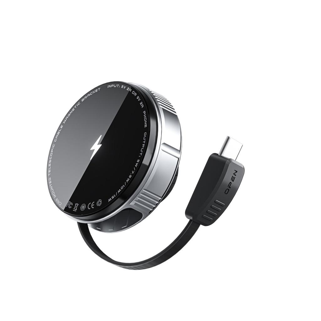 Magnetic Phone Car Mount with Cooling, Heating & 15W Wireless Fast Charging for Air Vent Navigation