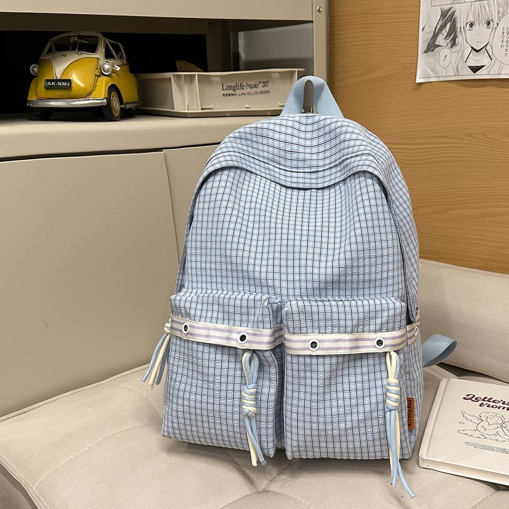 School bag junior high school girls high school students niche high value girls backpack women's backpack shoulder bag