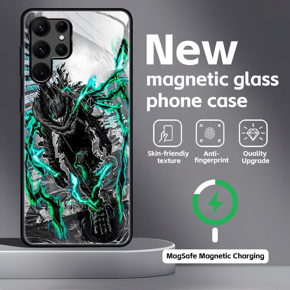 Deku My Hero Academia  Phone Case For Samsung S25 S24 S23 S22 S21 S20 Plus Ultra Note20 Glass Magnetic Case