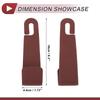 HEROFFIX Handbag Grocery Bag Car Seat Headrest Hooks for Purses and Car Seatback Organizer Wine Red Faux X 2-Pack Bags, Heavy-Duty Hooks, Leather,