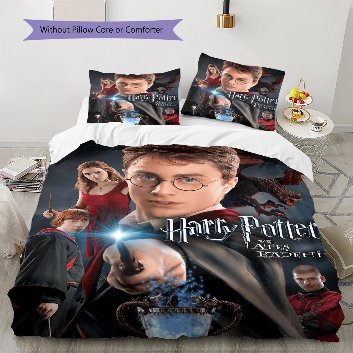 

Постільна білизна з малюнком Рятівник Поттер Комплект ковдри Покривало на ковдру Наволочка Домашній декор Подарунок (1 * підковдра + 2 * наволочка, без наповнювача) 200x200cm