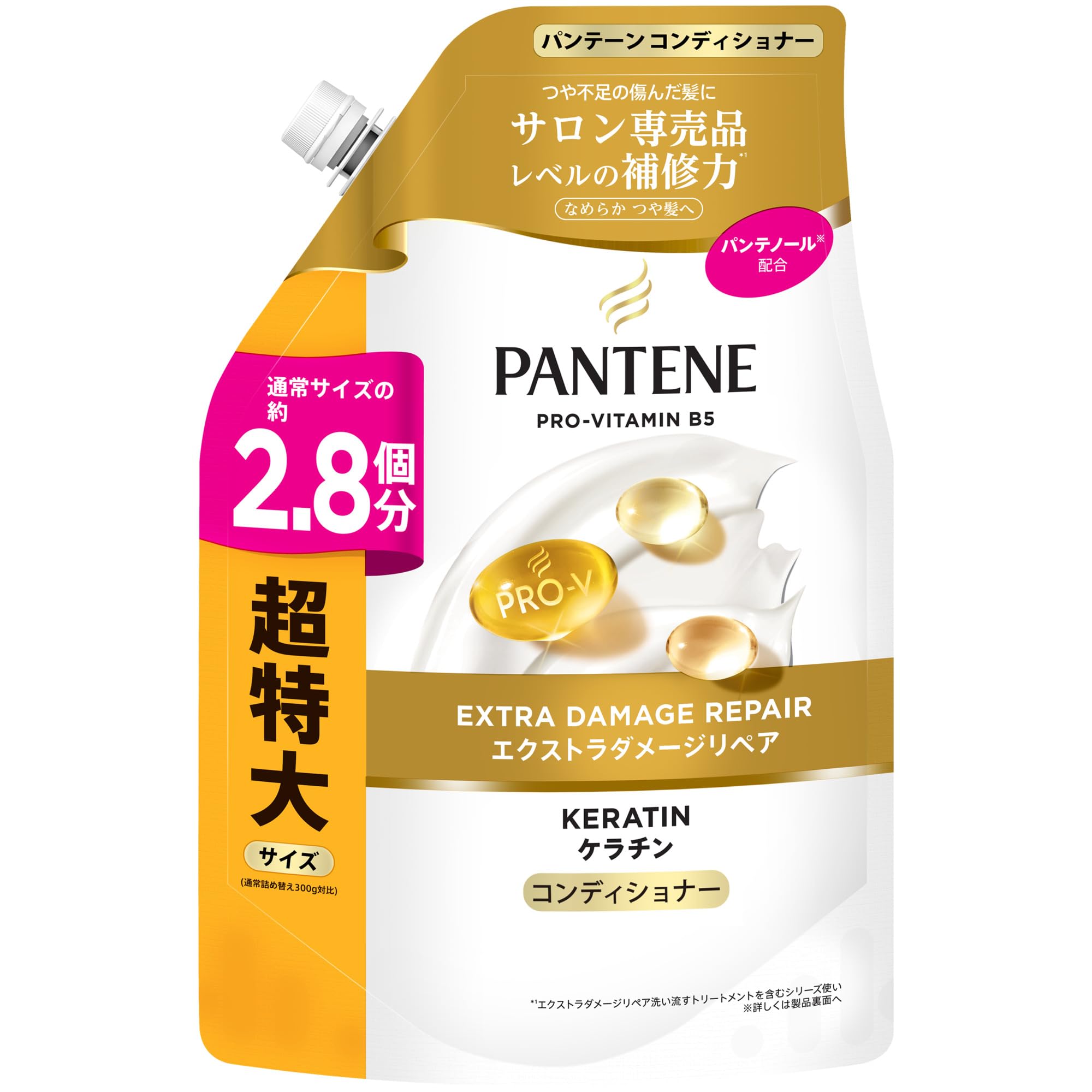 Pantene Conditioner 860g Extra Extra Damage Repair [2.8 bottles] Refill, Large,