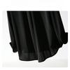 White Satin Shirt Loose Fit Spring Autumn Black Blouse Fashionable Design High Quality Comfortable Stylish Top