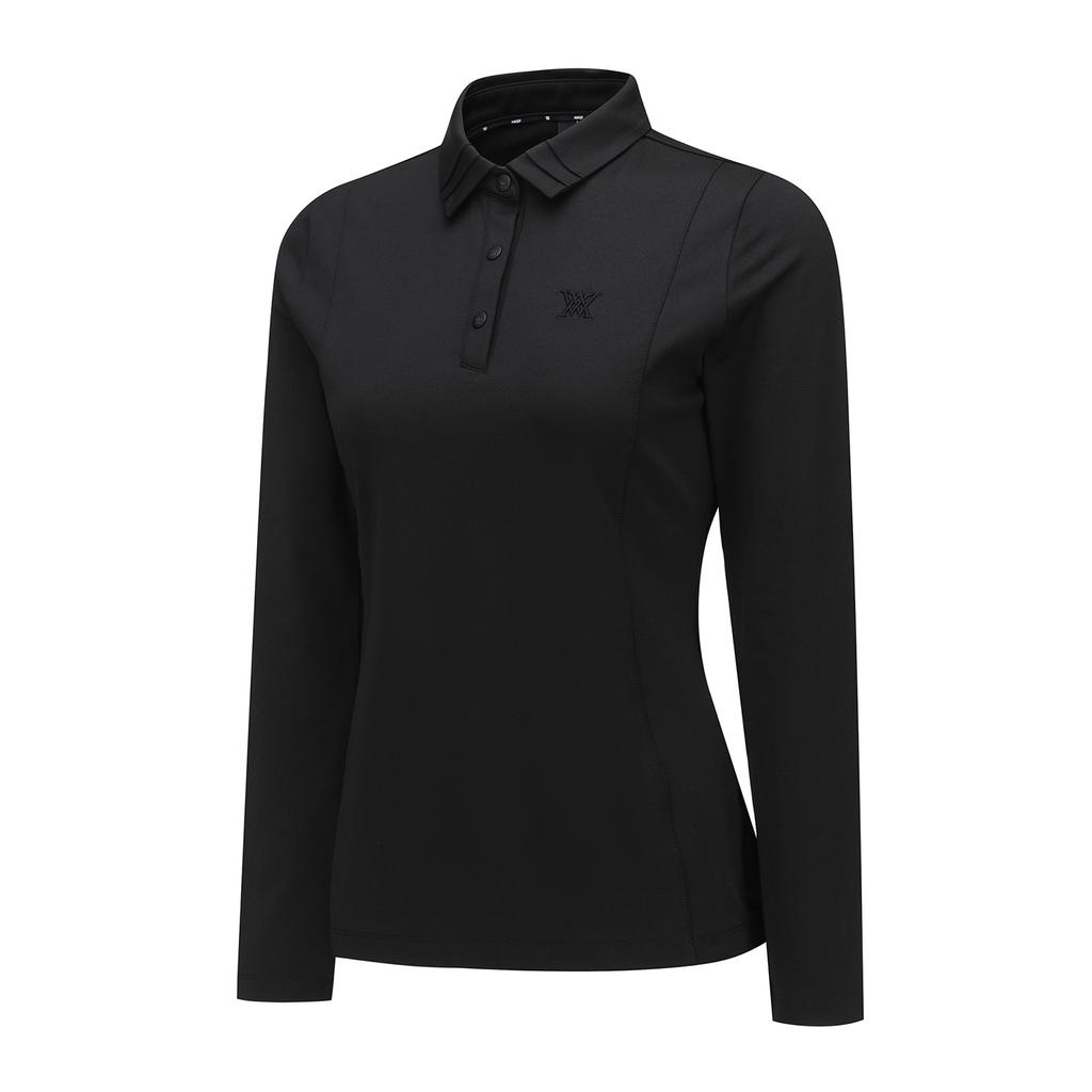 ANEW GOLF Women Collar Point Long T-Shirt_Bk